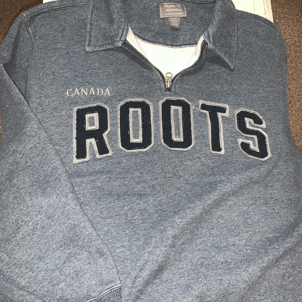 Roots Canada sweater 3/4 zip